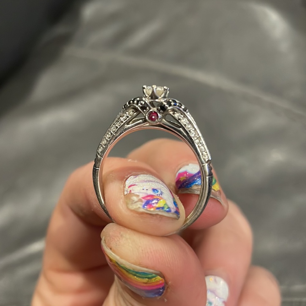 Disney Maleficent Engagement Ring and Wedding Band - Picture 2 of 3